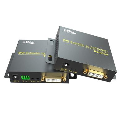 中国 2K DVI Extender 70m Support RS232 Using Cat6 Cable DVI 70m Extender 販売のため