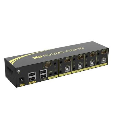 Китай Desktop KVM switch HDMI 2.0 KVM switch with audio HD USB 4 in 1 out KVM switch продается