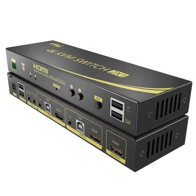 Κίνα eKL 4K 2.0 HDMI KVM Switch 2 in 1 out with remote/RS232 control and audio προς πώληση