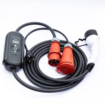 China Electric vehicle charging 7KW /3.5kw connector hot sale home car manufacturer IEC 62196 electric portable ev charger for sale