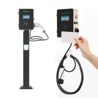 China New Energy Vehicle Parts Factory Outlet IEC 62196-2 Type 32a - 2 Station Wallbox 7kw Electric Car Charger EV Charging for sale