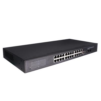 China LACP 24 Port Switch 1001000 tp Link SFP Managed Ethernet Gigabit POE Switch for sale