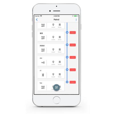 China JWM GPS Guard Patrol app that supports NFC and ip67 QR code blue tooth GPS security guard system monitor for sale
