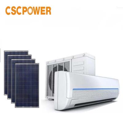 China Hotel Hybrid Solar Air Conditioner 18000BTU Household Split Solar Panels Air Conditioner for sale