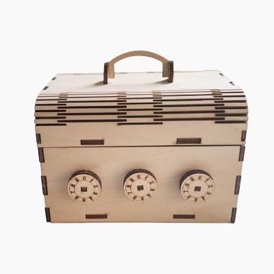 China DIY TOY Factory DIY Craft Treasure Box 3D Mechanical Wooden Puzzles for Adults for sale