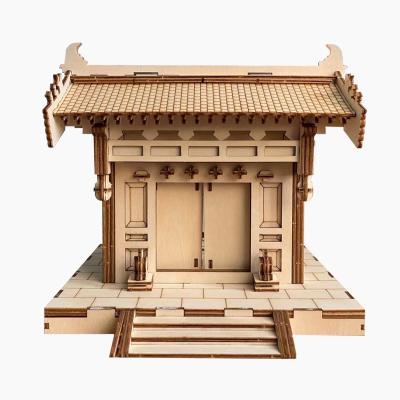 China DIY TOY Educational building model wooden 3D puzzle toy set for adults for sale