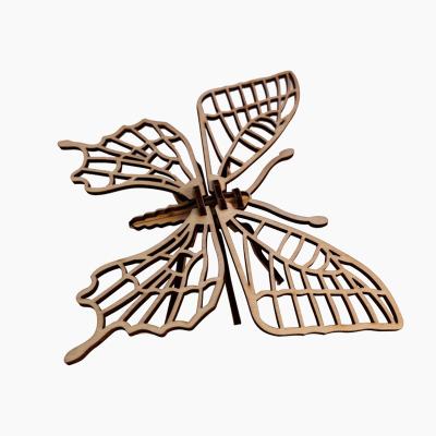 China China DIY 3D Wooden Puzzle Butterfly Model for Kids for Sale for sale