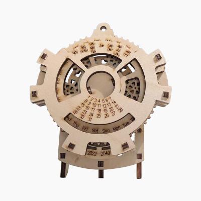 China DIY TOY Perpetual Calendar Other Hobbies 3d Wooden Toys and Puzzles Model Toys for Children Kids Wooden Toys for sale