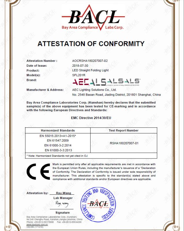 CE - Aec Lighting Solutions Co., Ltd.