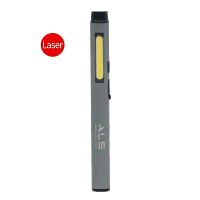 China SAL Industrial 150lm Portable Rechargeable LED Pen Light With Laser Indicator Mini Flashlight for sale