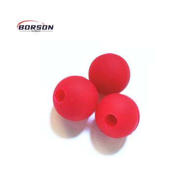 China Industrial Sports / Machinery Ship ... Factory Silicone Drum Mallet Beater Ball Rubber Hard Balls 40 Mm 25 Mm Rubber Ball With Screw And Half Hole for sale