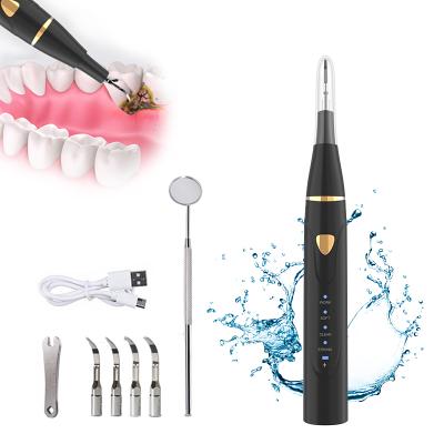 China Portable Teeth Cleaner Factory Hot Selling Portable Electric Ultrasonic Dental Scaler Plaque Remover Household Teeth Stain Remover for sale