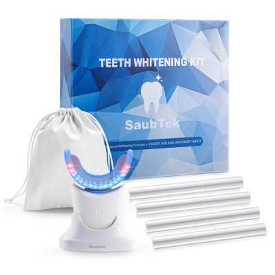 China New 32 Product Rechargeable Wireless Peroxide Home Office Clinic Salon Office Clinic Free Red Red Blue Teeth Whitening Kit for sale