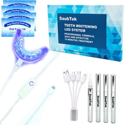 China Home Salon Clinic Office CE Approved LED Charging Smart Phone Non Peroxide Teeth Whitening Led Kit for sale