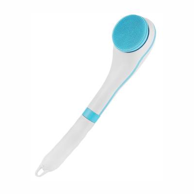 China Long Handle Body Massage Brush 5 Head Massage Exfoliating Bath Head Comfortable Silicone Brushes Sponge for sale