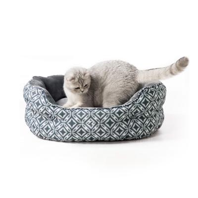 China High Quality Breathable Solid Style Velvet Fiber Polyester Dog Bed Sofa Pet Product Bed For Dog Cat Wholesale New for sale