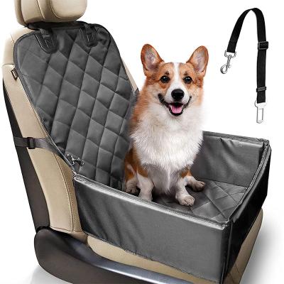 China Waterproof Pet Front Seat Cover For Cars Waterproof Non Slip Pet Rubber Backing Durable Seat Covers for sale