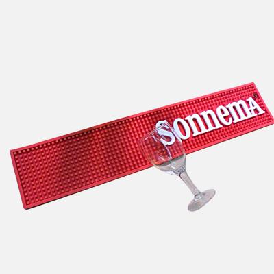 China OEM Logo Soft Material Anti Slip PVC Bar Mat Sustainable Soft Safe Rubber Bar Mat for sale