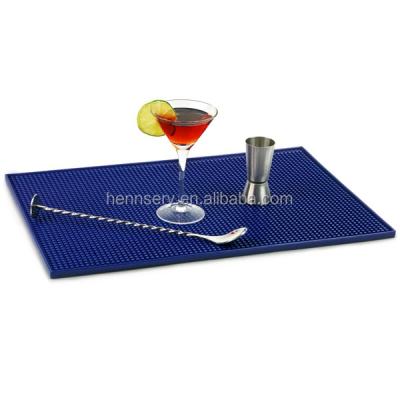 China Durable OEM Logo Soft PVC Bar Rubber Mat Anti-Slip Bar Mat for sale