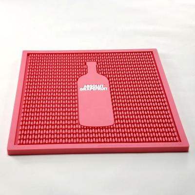 China PVC Anti Slip Bar Utility Mat Rubber Logo Bar Mat Eco-Friendly Sustainable Bar Mat Custom Made Bar Mat for sale