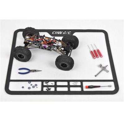 China 2021 New Arrivals Silicone Rc Car Anti-skid Mat Non Slip Soft Rubber Rc Racer Team Tool Mat for sale