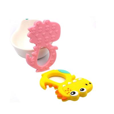 China Food Grade Soft Natural Chew Teether Baby Toy New Baby Product Rubber Newborn Toys Teethers For Babies for sale