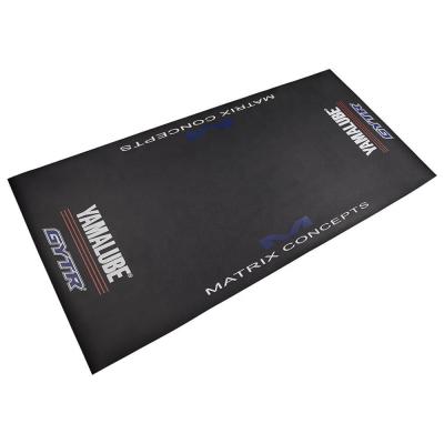 China Custom Anti-Skid Rubber Racing Pit Mat With Motorcycle Brand Logo for sale