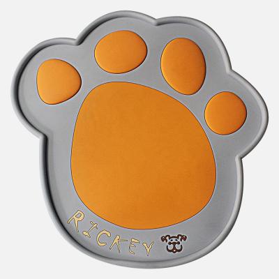 China Customized Upgraded Waterproof Mat Non Slip Pet Dog Waterproof Silicone Floor Dog Feeding Mat for sale