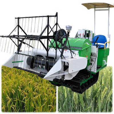 China mini rice combine harvester/compact caterpillar rice harvester small rice harvester for sale