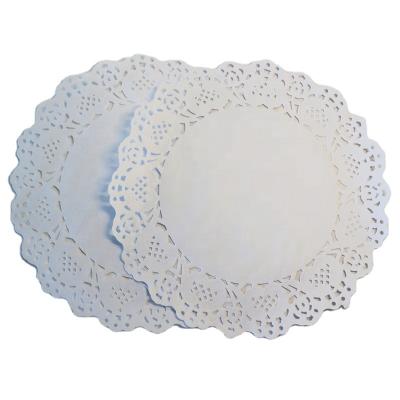 China Sustainable Durable Using Low Price Round Food Grade Paper Doily Macrame Table Place Mat for sale