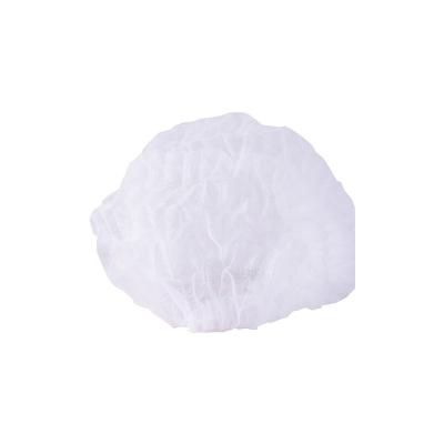 China Clearning Room Hotel Toiletries Shower Bathing Elastic Caps Portable Clear Nonwoven Disposable Cap for sale