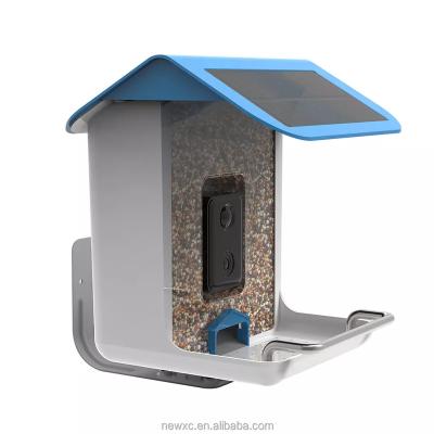 China Auto Smart WiFi Wireless AI Identify Automatic Bird Feeder Camera Capture Bird Videos Image Bird House With Camera for sale