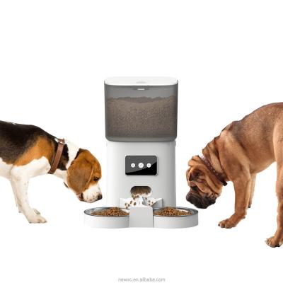 China Tuya Pet Stored Pet Feeder Dog Food Cat Food Driver Wifi Mobile Phone Automatic App Remote Control Chip Auto Feeder for sale