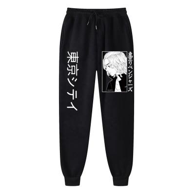 China Color Mens Tokyo Avengers Pants Breathable Harajuku Pants Shapes Hip Hop Elastic Feet Joggers Relieve Pants for sale