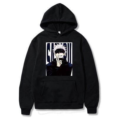 China Anime Jujutsu Kaisen Hoodie Men's Hoodies Sweatshirts Breathable Satoru Gojo Harajuku Long Sleeved Hoodie Clothing Tops for sale