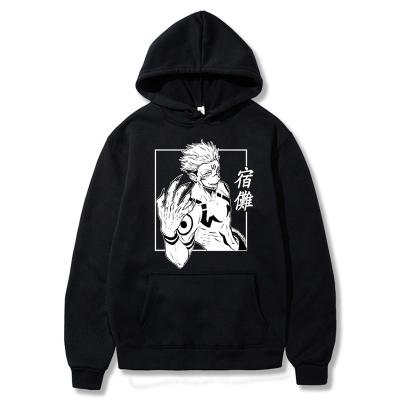 China Breathable Anime Hoodies Jujutsu Kaisen Hoodies Pullovers Tops Long Sleeves Hoodie Men for sale