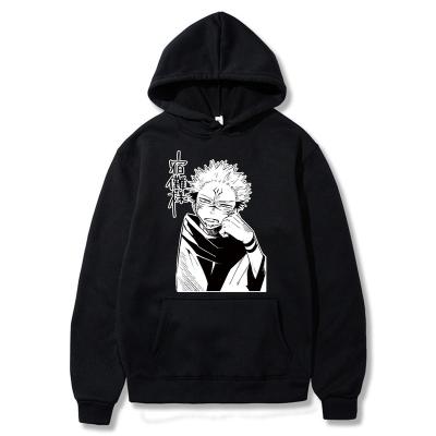 China Hot Streetwear Male Harajuku Yuji Itadori Ryomen Sukuna Cartoon Sweatshirts Jujutsu Kaisen Winter Breathable Graphic Hoodie for sale