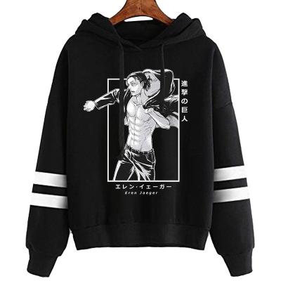 China Breathable Attack On Eren Felpa Moletom Sweatshirts Cozy Tops Pullovers Sudadera Titan AOT Hoodies for sale