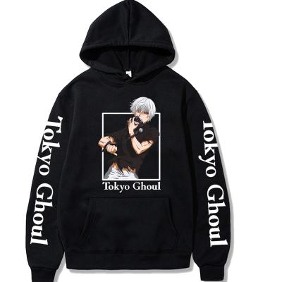 China Breathable Tokyo Ghoul Anime Hoodie Fashion Harajuku Streetwear Japanese Fabric for sale