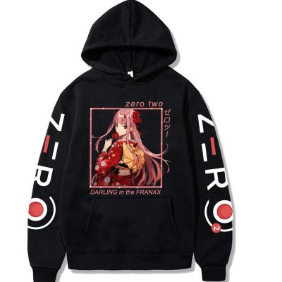 China Women Breathable Zerotwo Hoodie Anime Scrunchie in the Sleeve Hoody Streetwear Loog Sportswear Sweatshirts Hoodies Sweatshirts Unisex FRANXX for sale