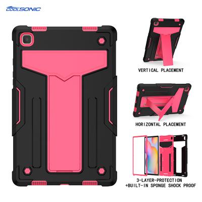 China Kids Safety Kick-color PC Heavy Duty Shockproof Silicone 3-Layer Protective Case 3 In 1 Stand Tablet Case For iPad Air 4 10.9 2020 for sale