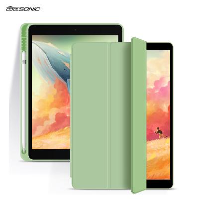 China Lightweight Tablet Stand Full Auto-sleep PU Magnetic Shockproof Body Case Protector For iPad 9.7 2017/2018 for sale