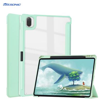 China 2021 New Design Auto-sleep Magnetic PU TPU Soft Edge Stand Transparent Tablet Back Case For Ipad Mini6 2021 8.3inch 6th Gen Case for sale