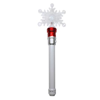 China Festival Stuff 2021 Concert Supplies Festival Led Light Up Wand Stick Snowflake Led Light Up Glow Wand for sale