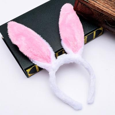 China Cotton+ABS LED OEM Factory Cute Party Rabbit Ear Colorful Flashing Headband for sale