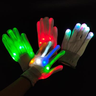 China On New 2020 Net Unique Product Ideas Party Light Show Lightshow Dancing Glow In The Dark LED Skeleton Halloween Gloves for sale