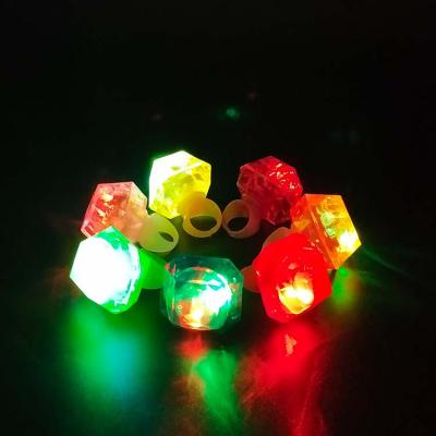 China Blink-Regular Blink-Slow Fast On Blinking Finger Ring For Event Party Supplies Party Novelty LED Neon Light Led Diamond Finger Ring for sale