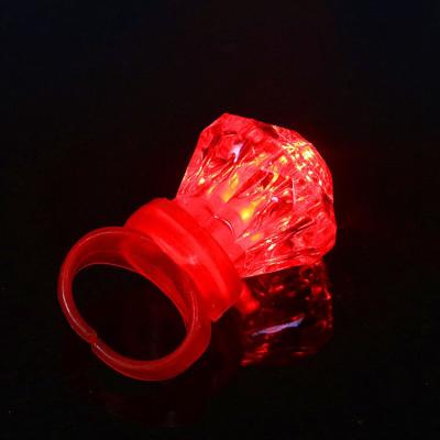 China Festival Stuff Favor Party Supplies Flashing Finger Led Ring Logo Flashing Light Custom Kid Toy For Party Night Club for sale