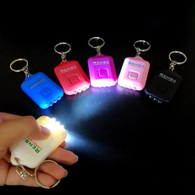 China Eco-Frendly Promotion Mini Led Flashlight Keychain Colorful led light key chain for sale