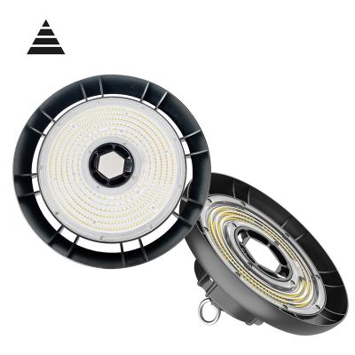 China Warehouse Quality Durable Highbay Lamps 200W Industrial UFO LED High Bay Lights With Motion Sensor for sale